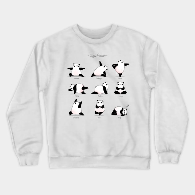 Yoga Panda II Crewneck Sweatshirt by Tobe_Fonseca